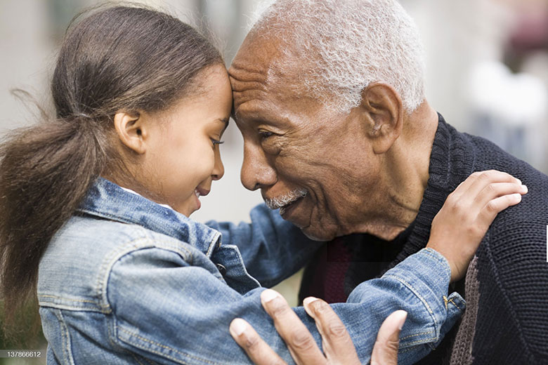 Granddaughter with Grandfather